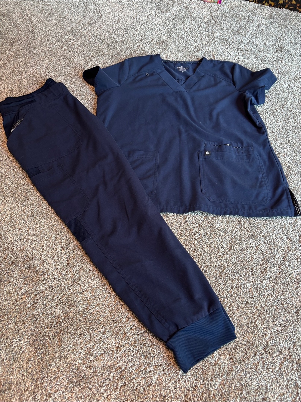 Women's Navy scrub set